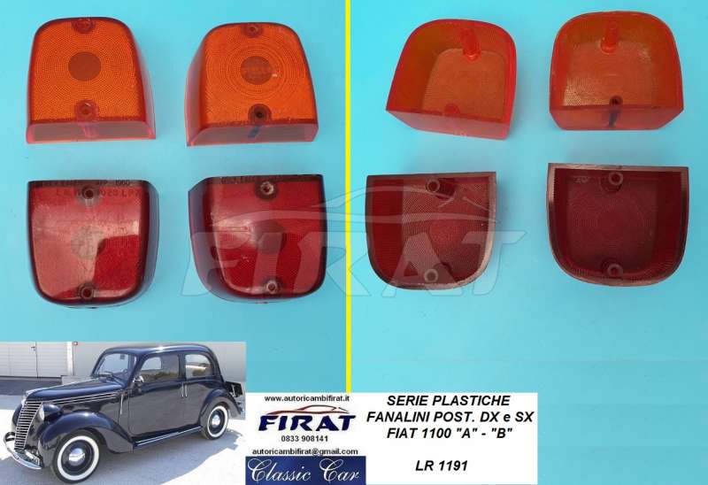 PLASTICHE FANALINO FIAT 1100 "A" - "B" POST. DX E SX (1191) - Clicca l'immagine per chiudere